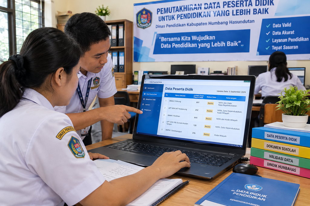 Data Peserta Didik Humbang Hasundutan Terus Dimutakhirkan, Sekolah Diminta Perhatikan Validasi Data
